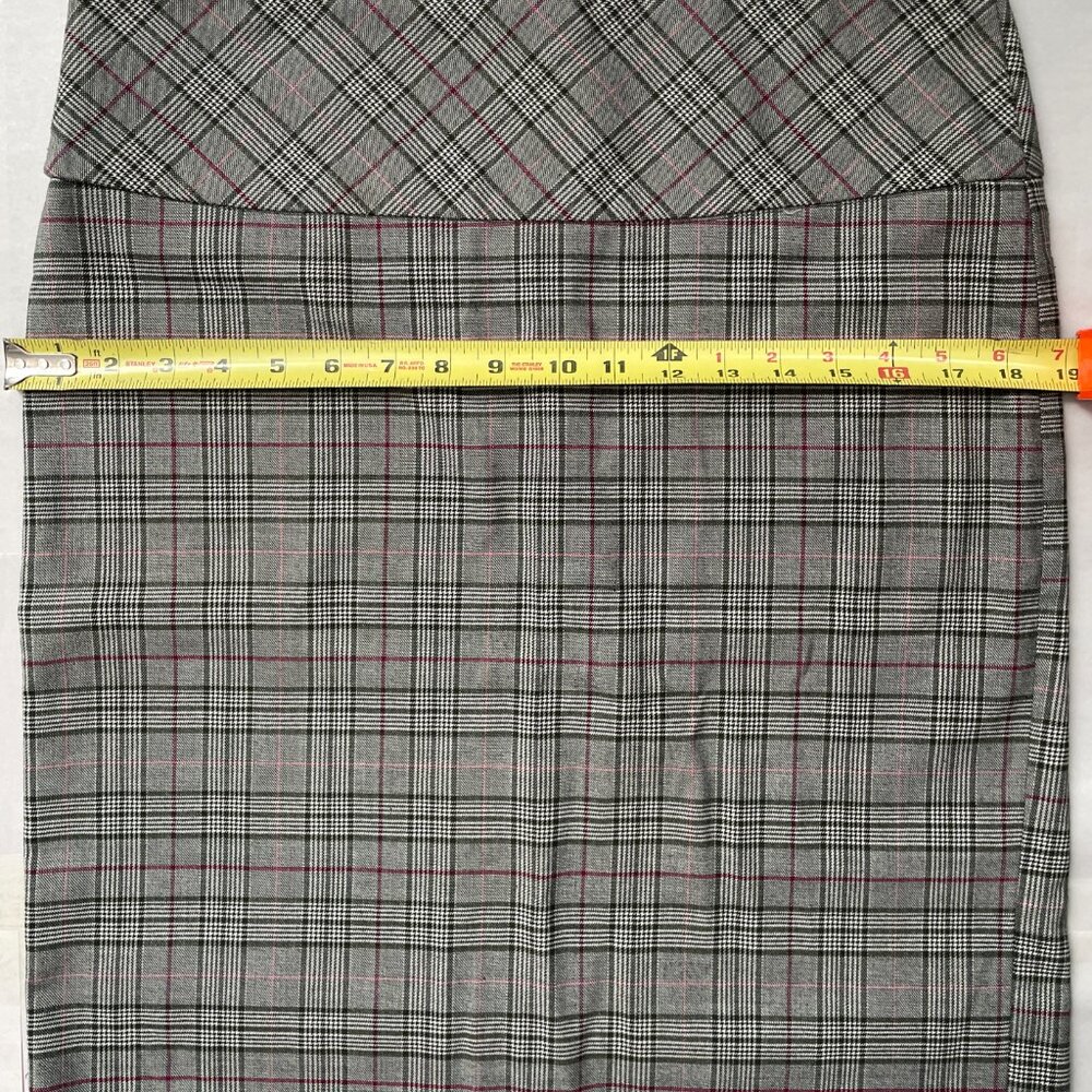 WET SEAL 90s Made in USA Plaid Blazer Pencil Skirt Suit Set L - Picture 12 of 13